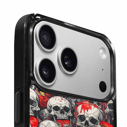 iPhone 17 Pro Max Case — Rainbow From Skull\'s Mouth Gothic Skulls, Custom Print Case Cover