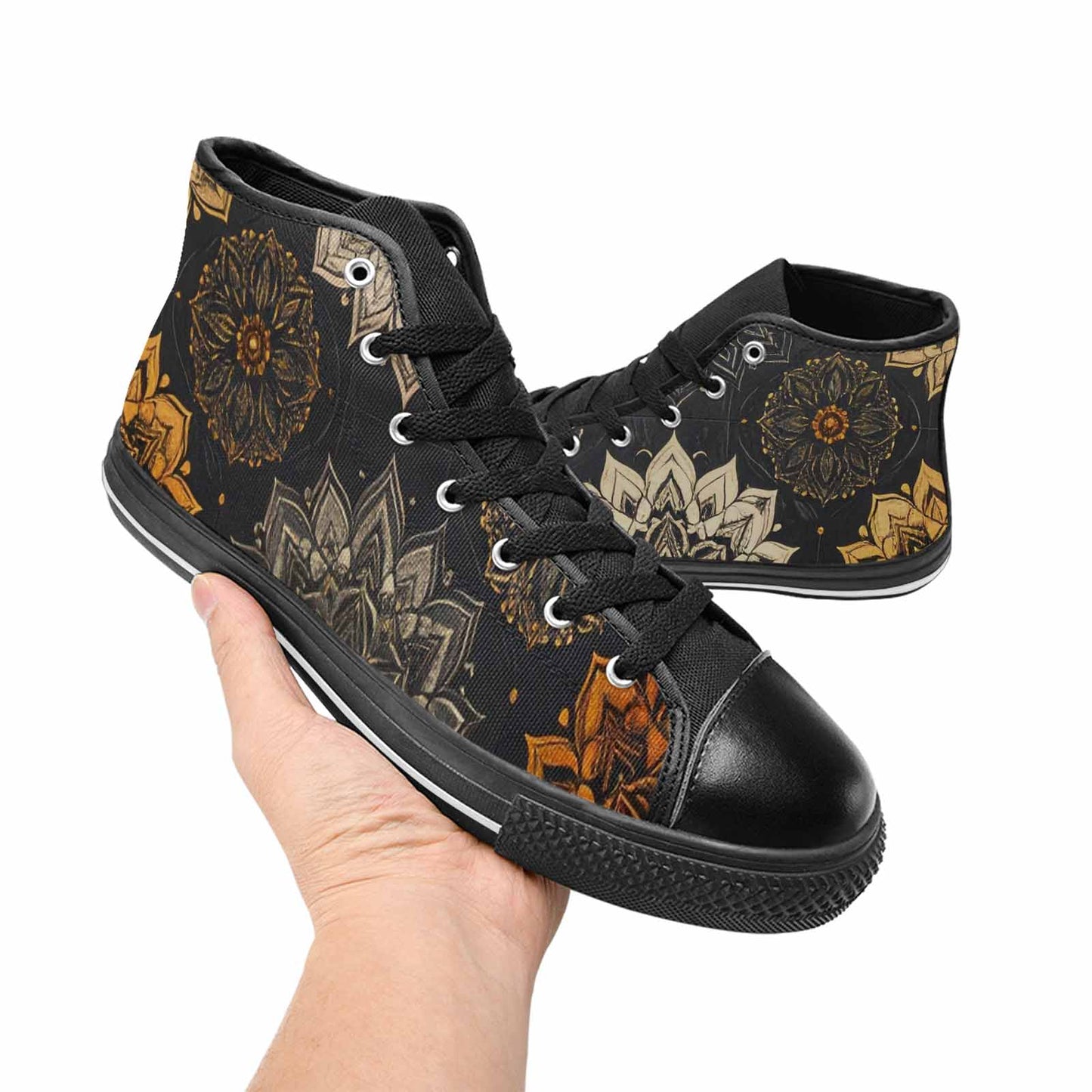 WOMEN'S Mandala High Top Canvas Aesthetic Custom Shoes