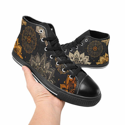 WOMEN'S Mandala High Top Canvas Aesthetic Custom Shoes