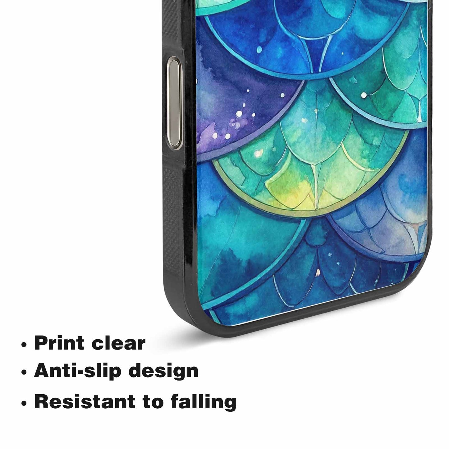 iPhone 15 Pro Max Case — Mermaid Scale, Custom Made Phone Cover