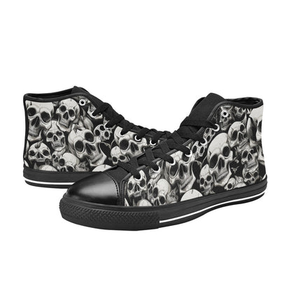 MEN'S Skulls Mania Men’S High Top Canvas Surreal Custom Sneakers
