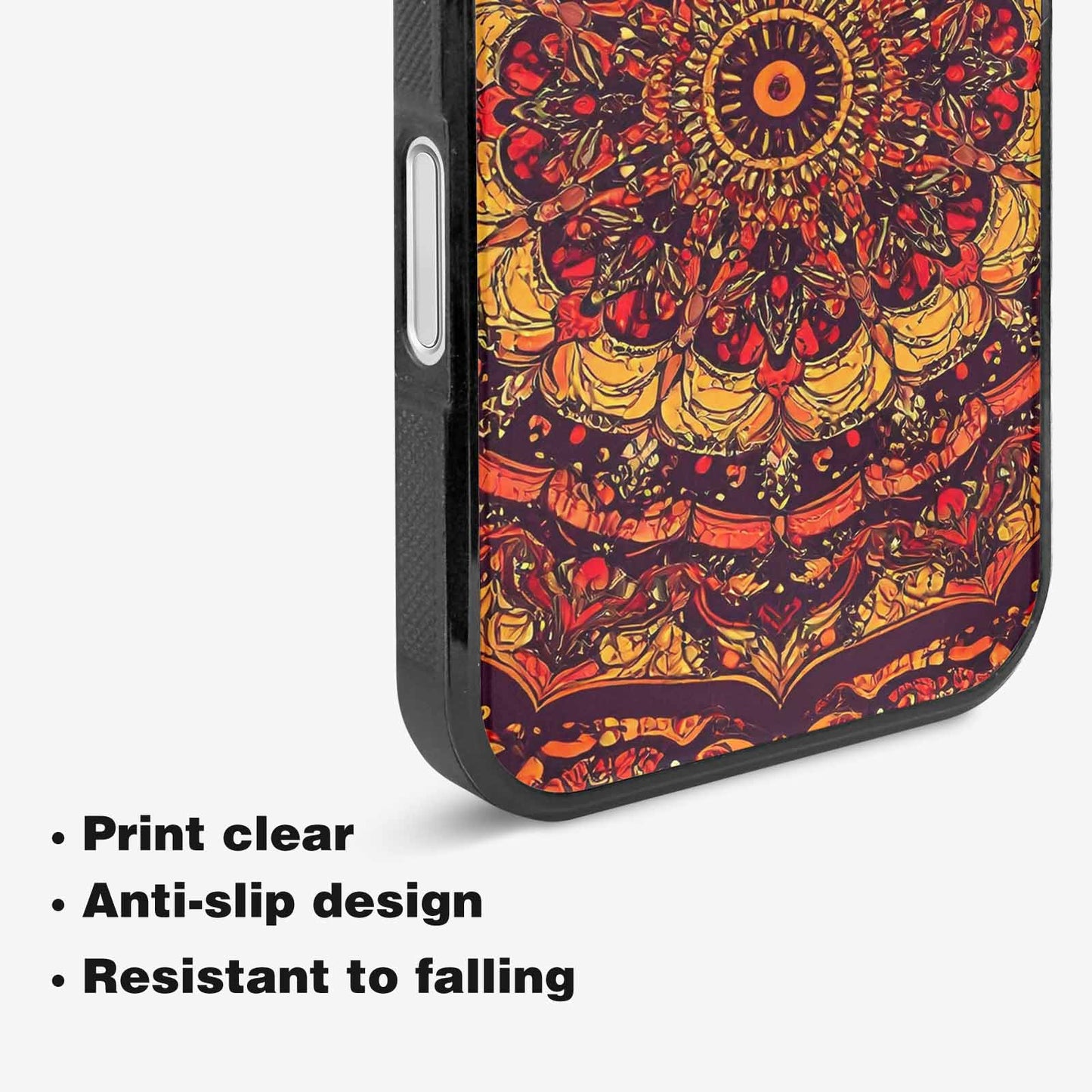 iPhone 16 Case — Mandala Lions Art Seamless Pattern Vibrant, Custom Art Phone Cover
