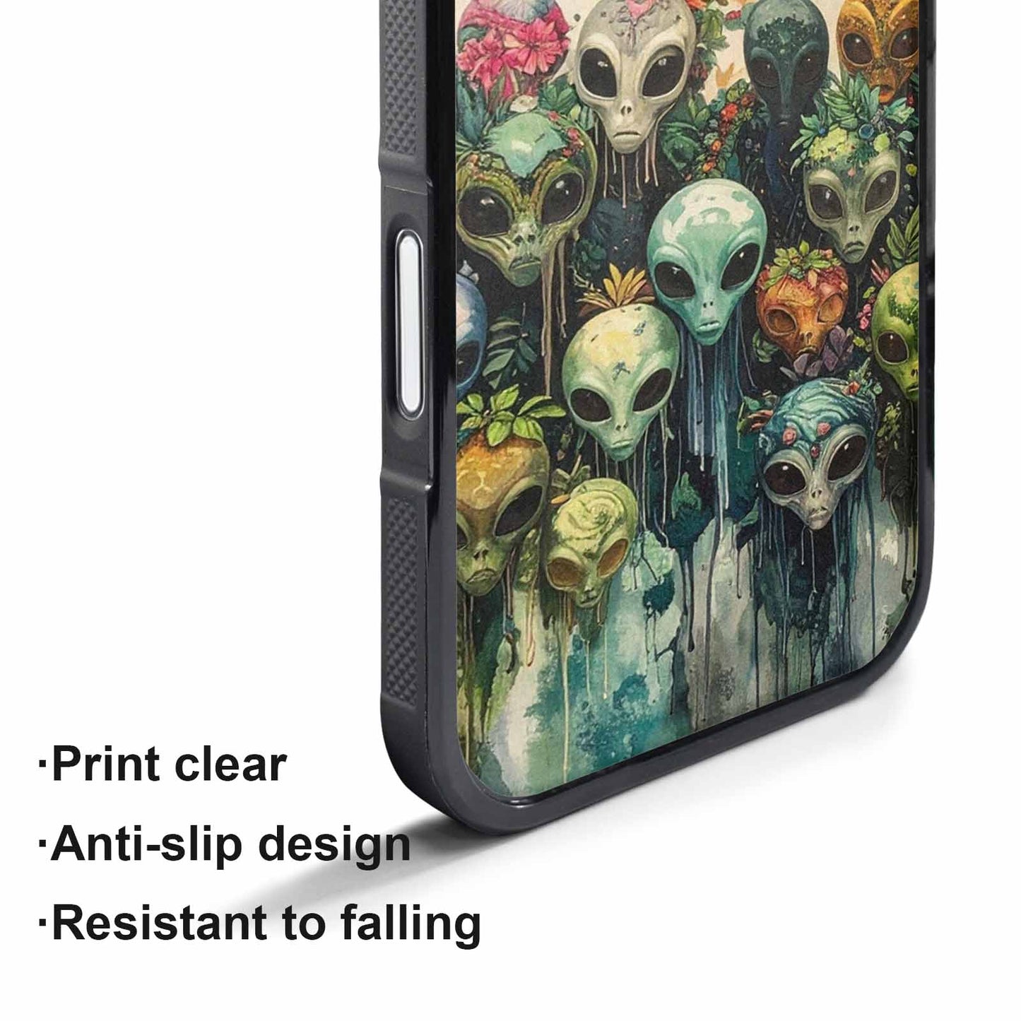 iPhone 17 Pro Max Case — Aliens Pattern Hundreds Of Alien Scifi, Custom Designed Case Cover