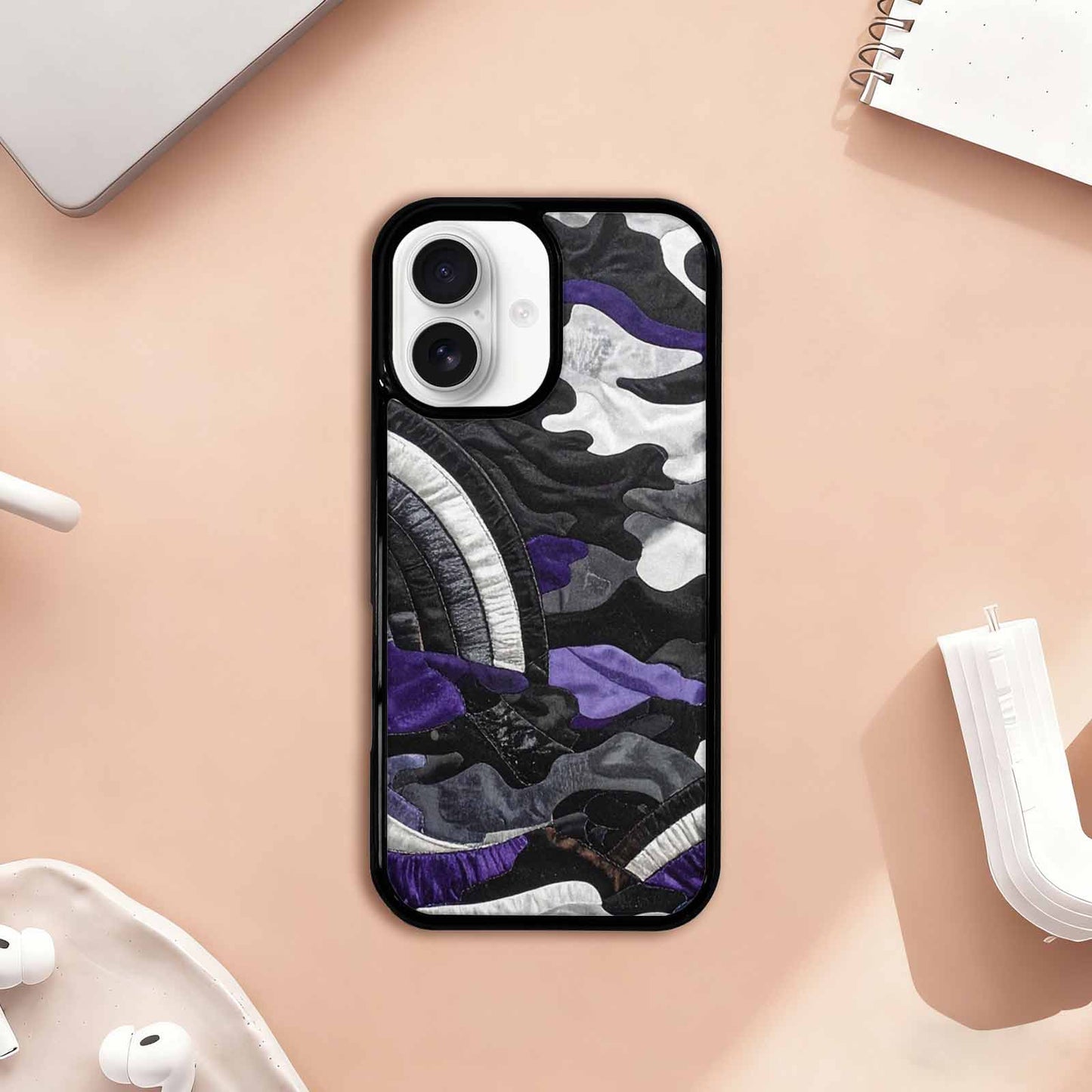 iPhone 17 Case — Vivid Camo Asexual Camo, Custom Phone Case