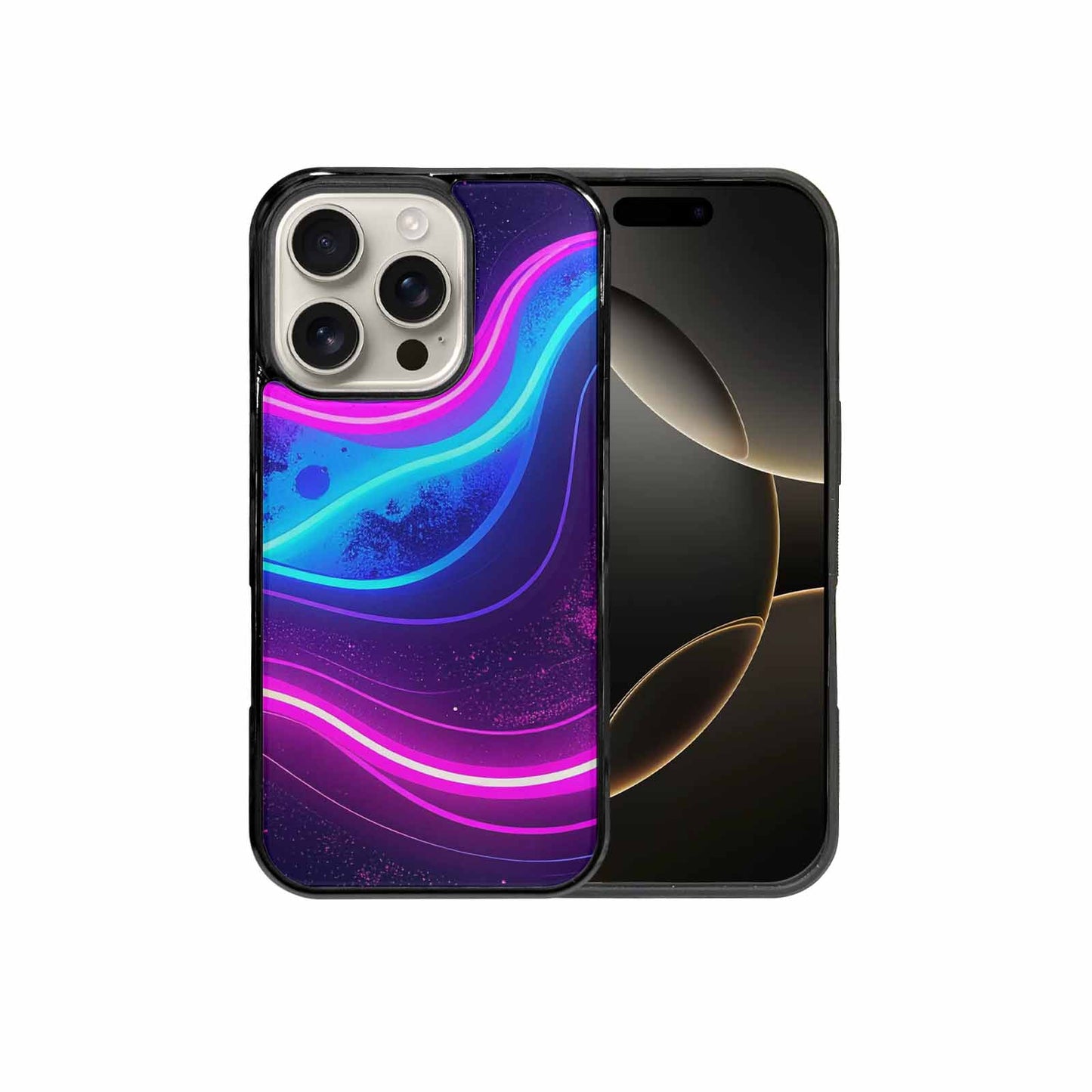 iPhone 16 Pro Case — 80s Neon Cartoon Custom, Custom Made Phone Cover