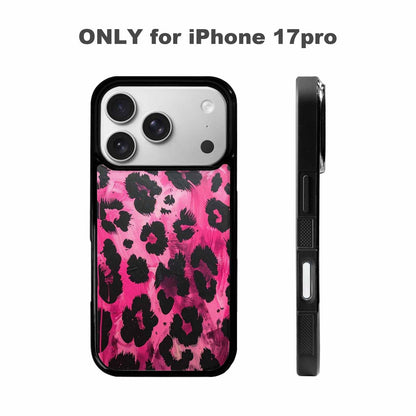 iPhone 17 Pro Case — Black Pink Ink Animal Print Animal, Custom Print Case Cover