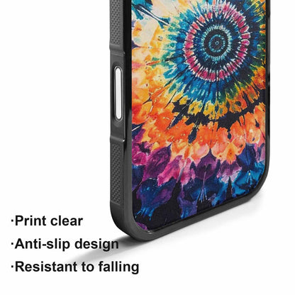 iPhone 17 Case — Black &amp; Blue Ink Tie Dye, Original Design Phone Case