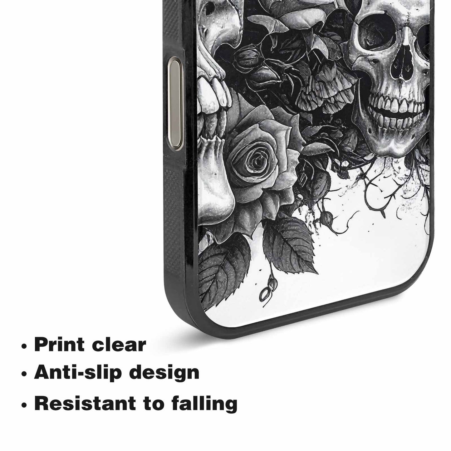 iPhone 16 Pro Case — Skull Gothic Art Dark Original, Customized Protective Case
