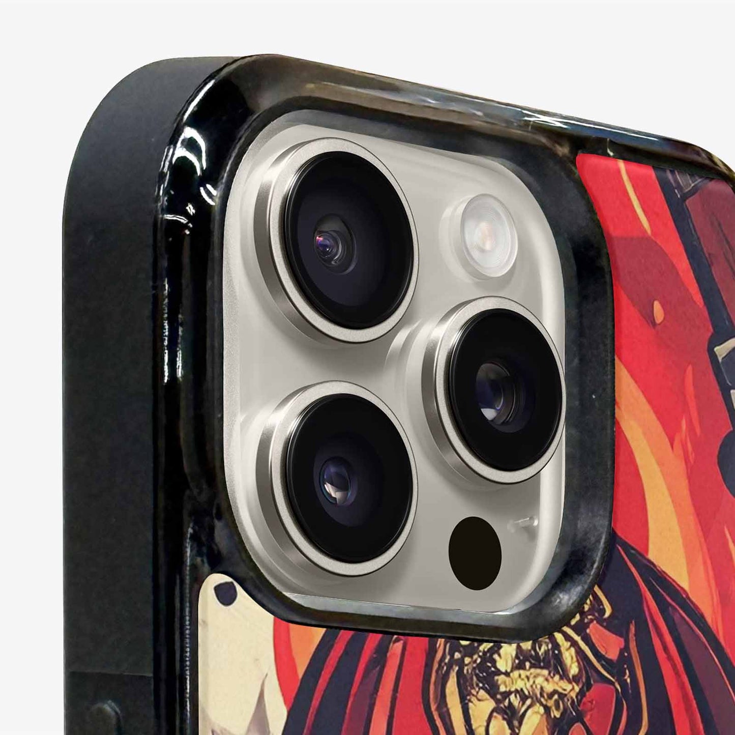 iPhone 16 Pro Max Case — Firefighter Pattern Flames Axes Helmets Seamless, Custom Made Phone Cover