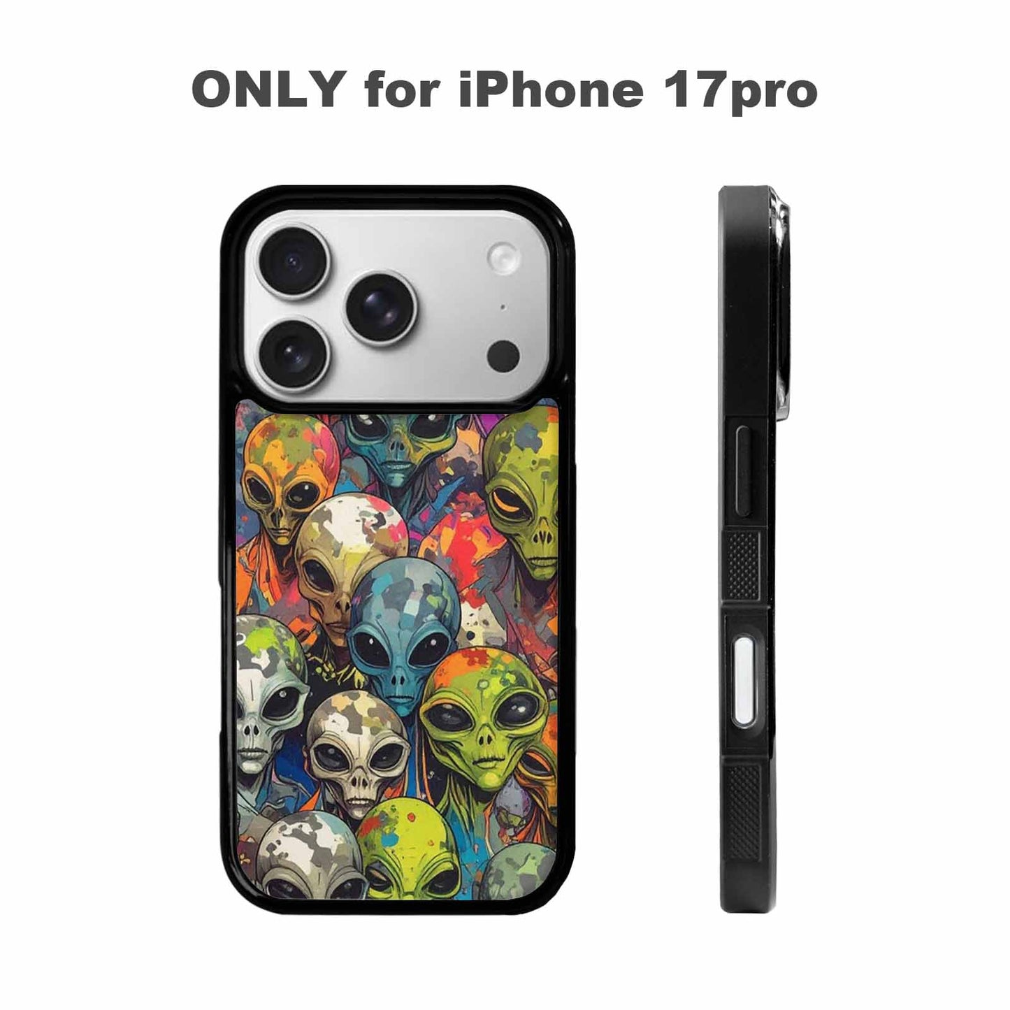 iPhone 17 Pro Case — Aliens Camo Aliens Pattern Hundreds Alien, Original Design Phone Case