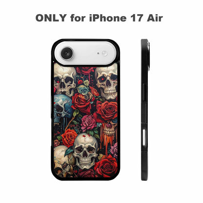 iPhone 17 Air Case — Skulls And Rosesmelting Skulls A Gothic, Original Design Phone Case