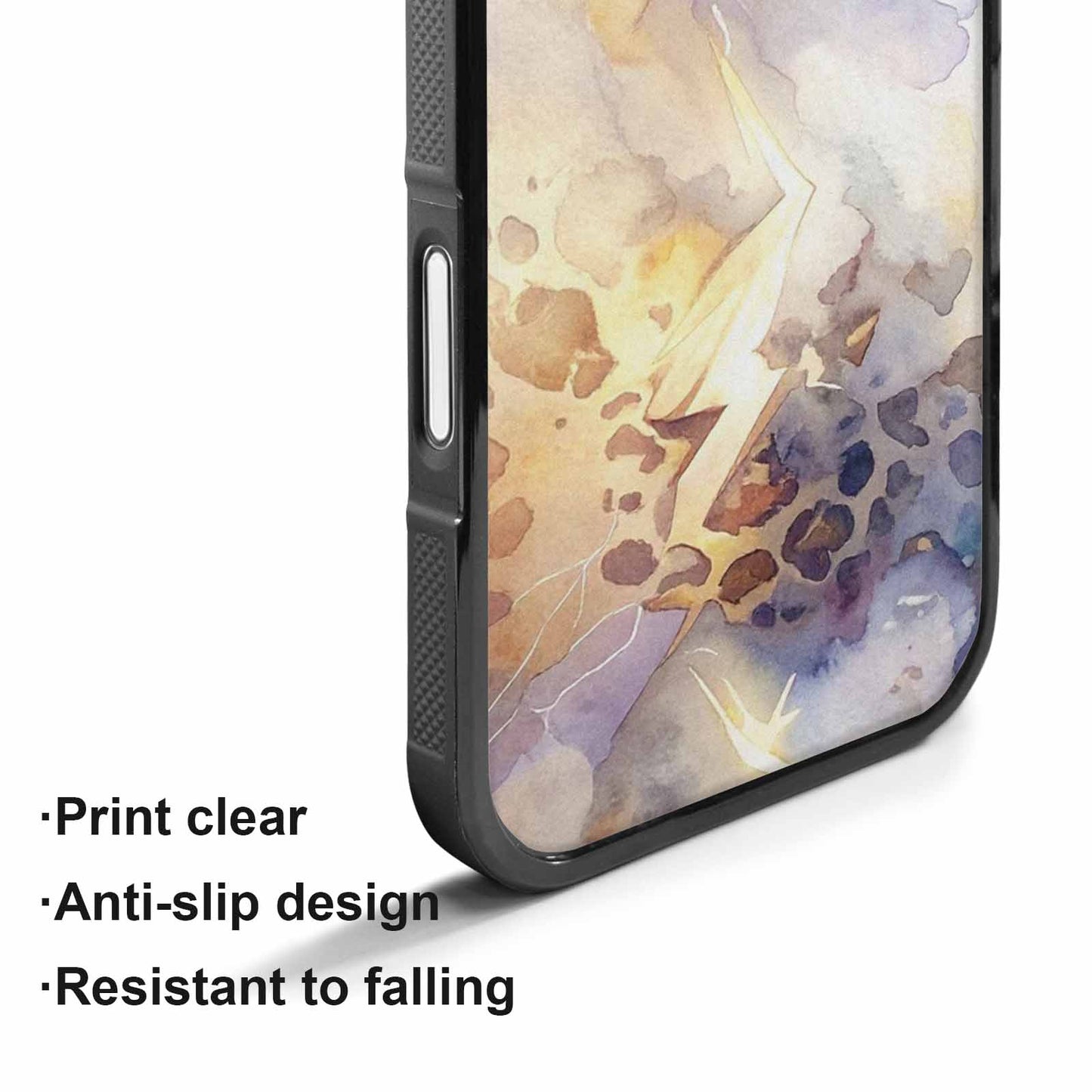iPhone 17 Case — Glowing Leopard Print Animal Print, Custom Printed Phone Case