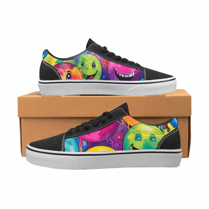 WOMEN'S Smiley Facessmiley Faces  Lace-Up Canvas Dreamcore Shoes