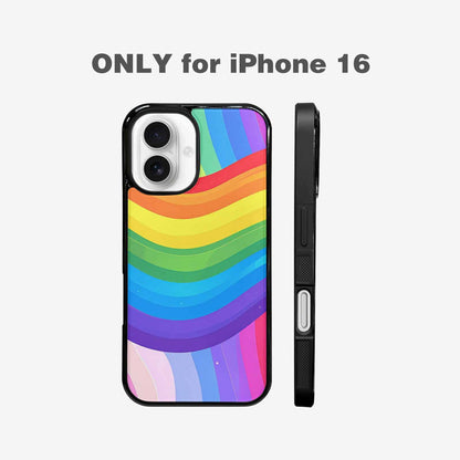 iPhone 16 Case — Rainbow Pride, Custom Art Phone Cover