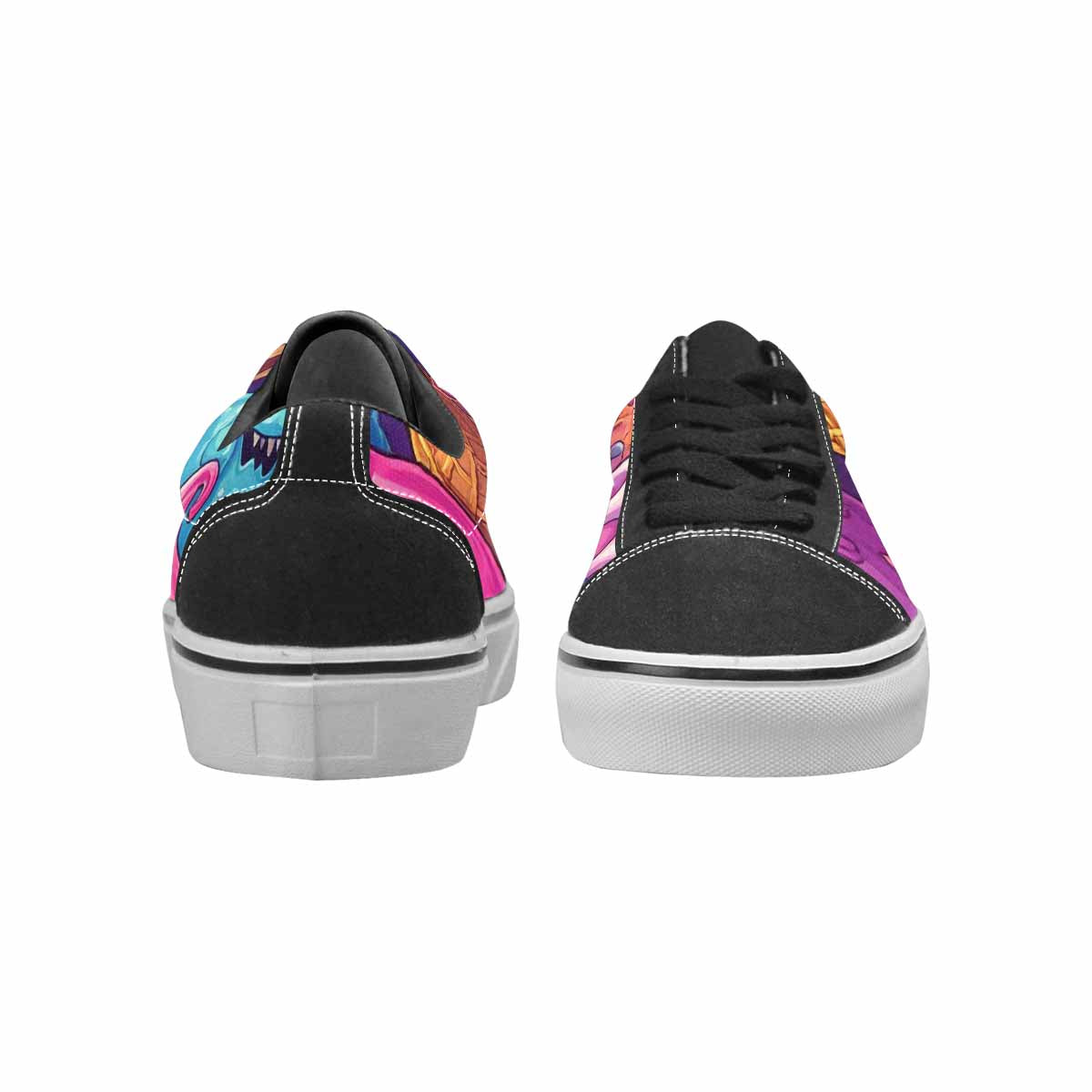 WOMEN'S Ice Cream Monsters  Lace-Up Canvas Aesthetic Custom Shoes