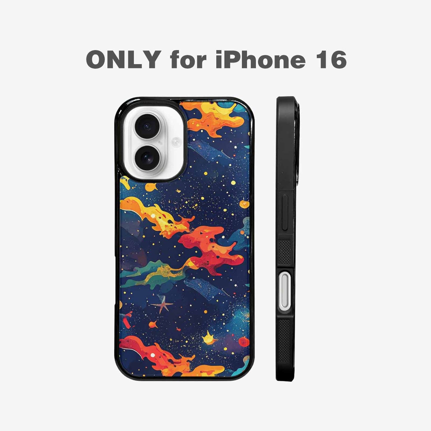 iPhone 16 Case — Cosmic Camo Harmony, Custom Print Case Cover