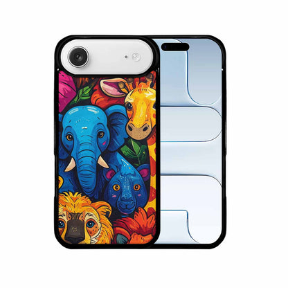 iPhone 17 Air Case — Seamless Tileable Pattern Of Overlapping Cartoon, Custom Phone Case