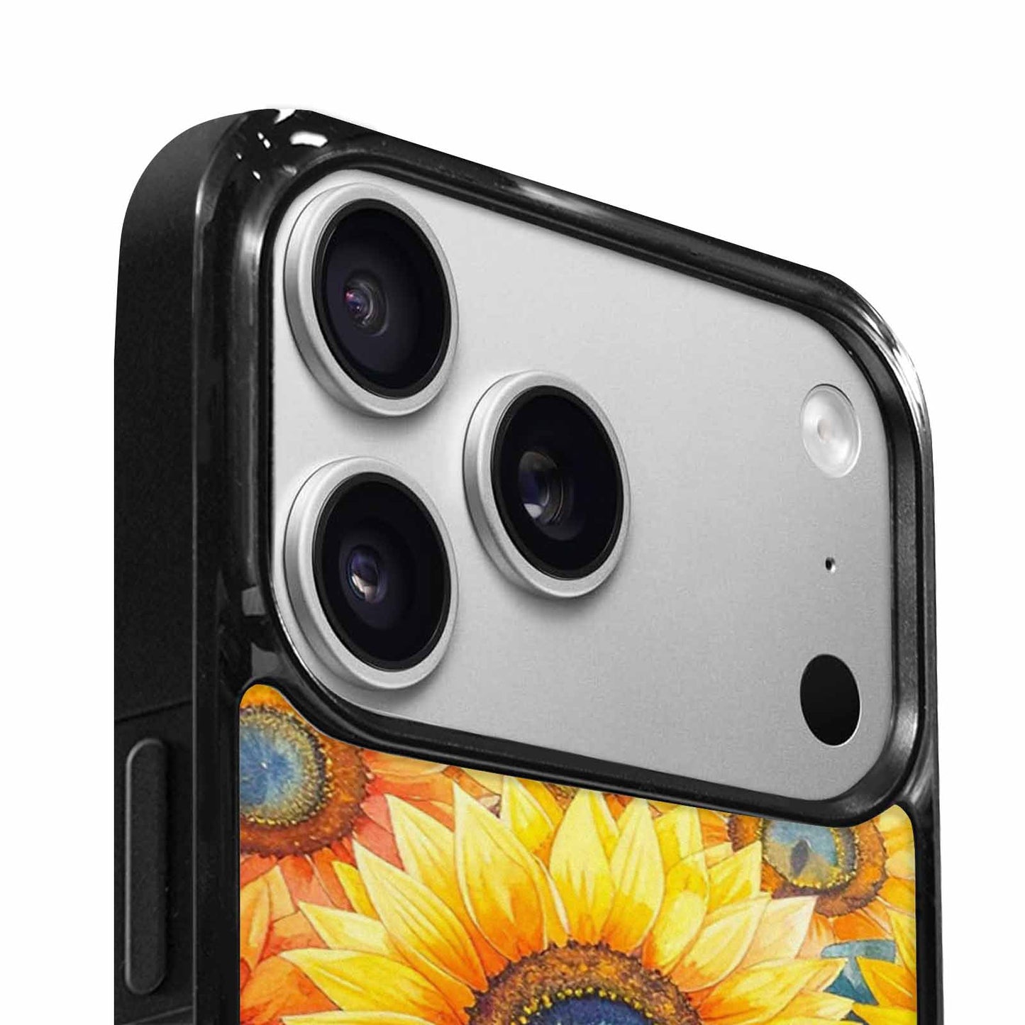 iPhone 17 Pro Case — Full Color Vibrant Sunflower Burst Floral, Custom Designed Case Cover