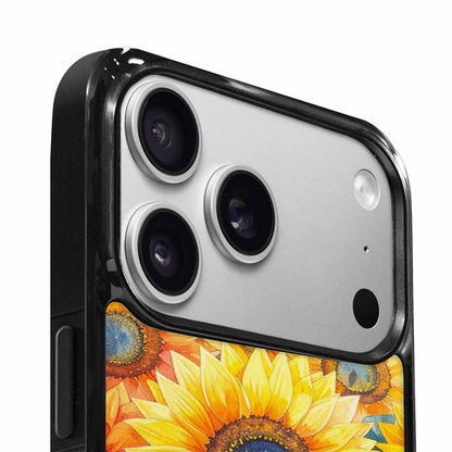 iPhone 17 Pro Case — Full Color Vibrant Sunflower Burst Floral, Custom Designed Case Cover