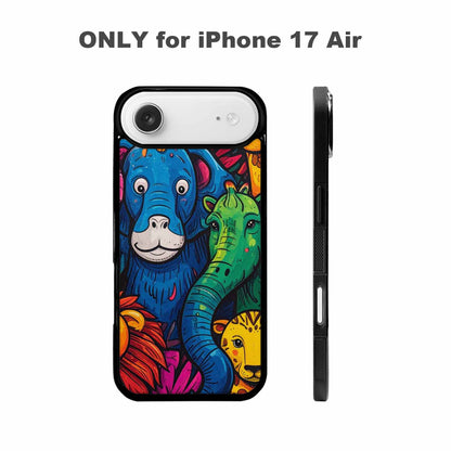 iPhone 17 Air Case — Seamless Tileable Pattern Of Overlapping Cartoon, Custom Phone Case