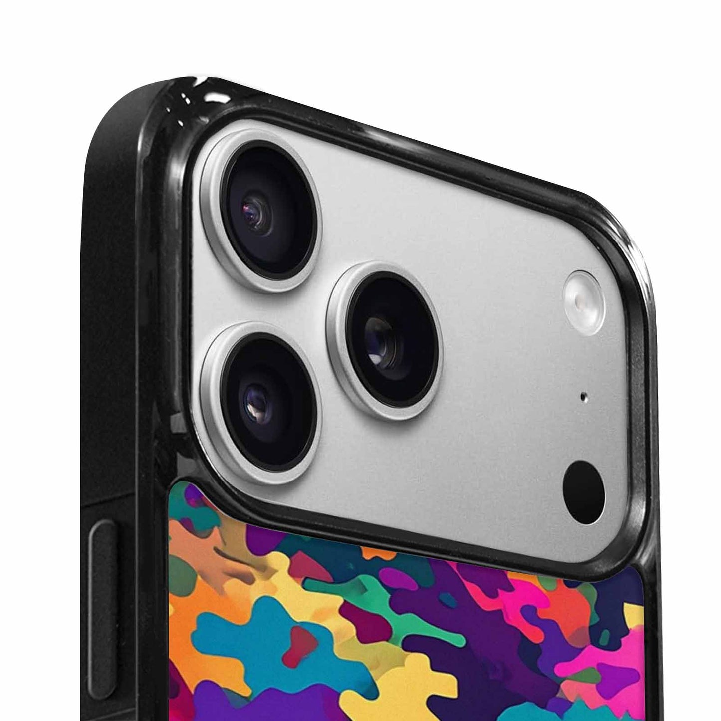 iPhone 17 Pro Case — Small Military Camouflage Blotch Pattern Camo, Custom Made Phone Cover