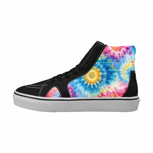 MEN'S Tie Dye Swirl High Top Canvas Aesthetic Sneakers