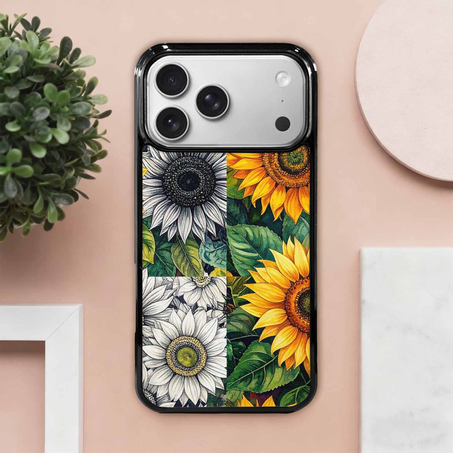 iPhone 17 Pro Max Case — Small Sunflower Pattern, Randomly Floral, Customized Protective Case