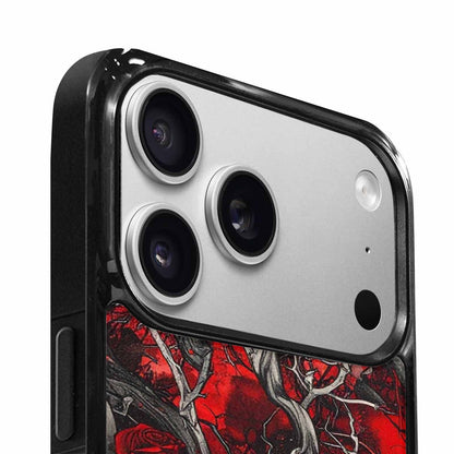 iPhone 17 Pro Max Case — Skull And Roses Black Gothic Skulls, Custom Art Phone Cover