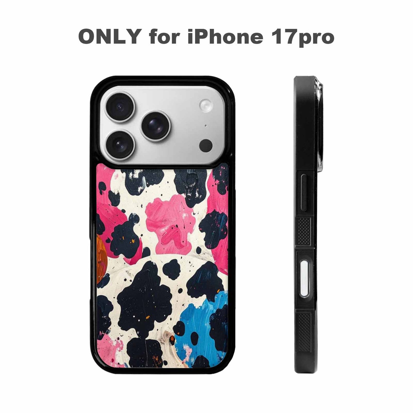 iPhone 17 Pro Case — Small Cow Animal Print Skin Animal, Original Design Phone Case