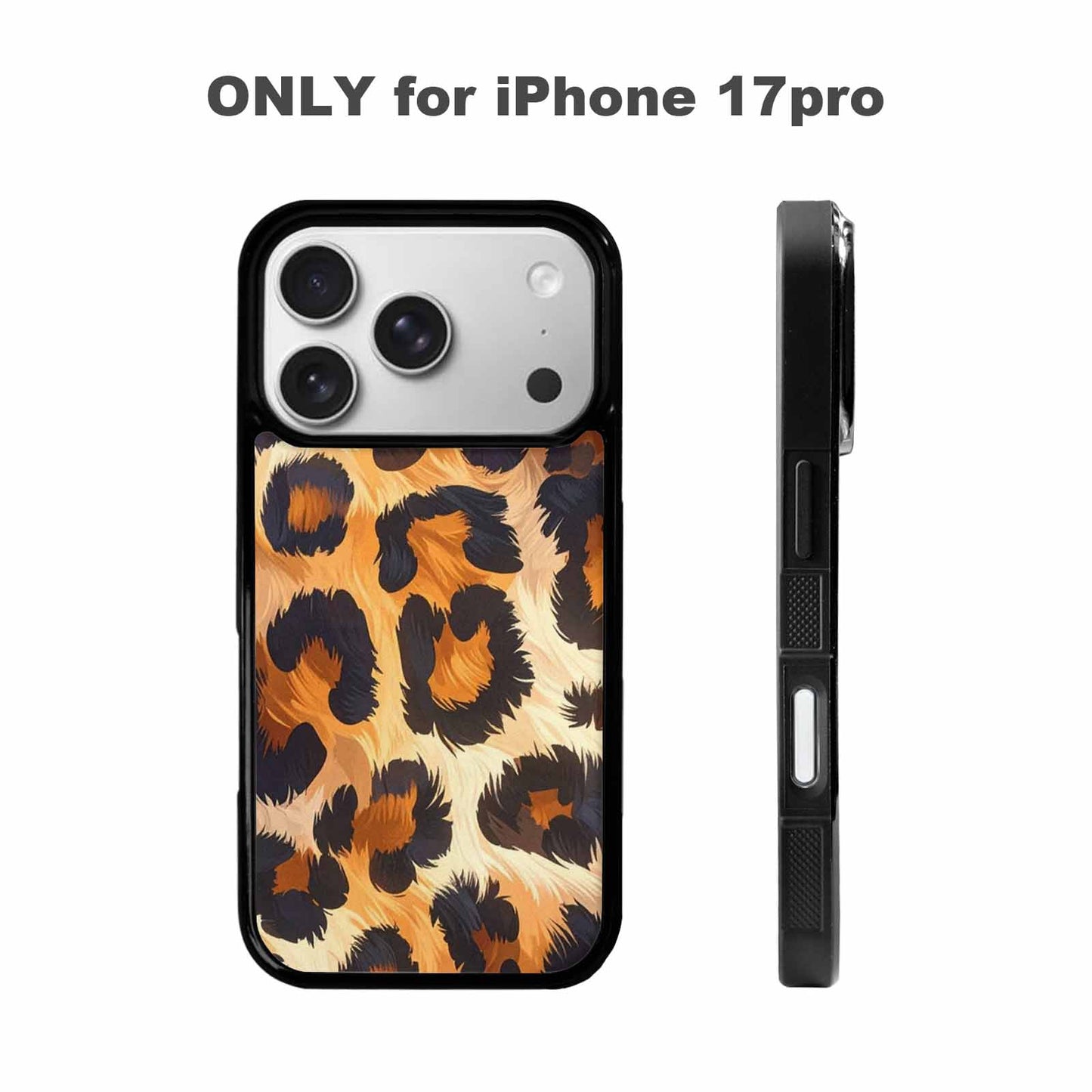iPhone 17 Pro Case — Leopard Soft Airbrush Gradient Animal Print, Custom Print Case Cover