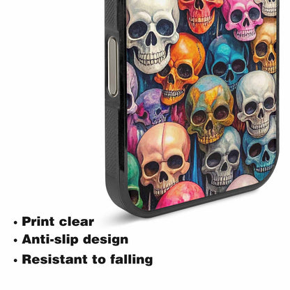 iPhone 16 Pro Max Case — Skulls Marbleskulls Pattern Ctw, Customized Protective Case
