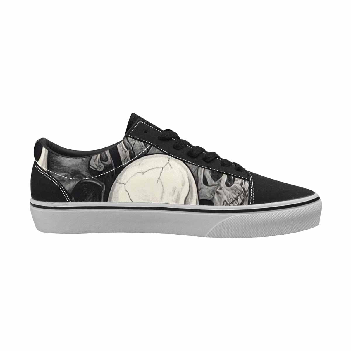 WOMEN'S Skulls - Classic Canvas Lace-Up Vivid Sneakers