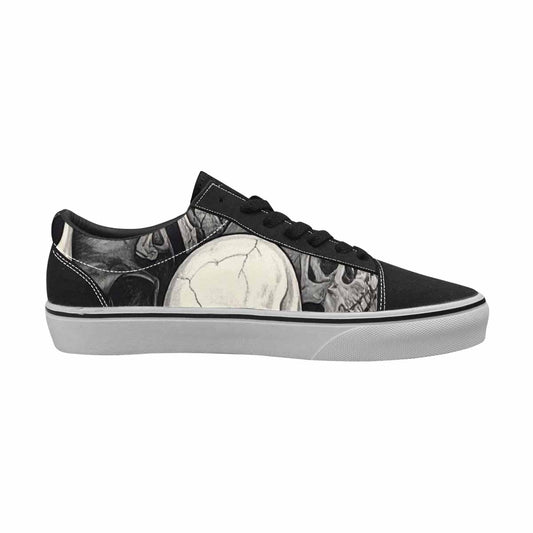 WOMEN'S Skulls - Classic Canvas Lace-Up Vivid Sneakers
