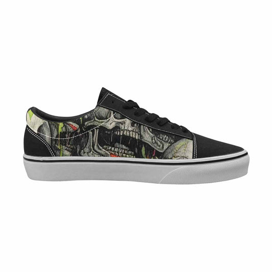 WOMEN'S Rainbow From Skull S Lace-Up Canvas Wallpaper Art Sneakers