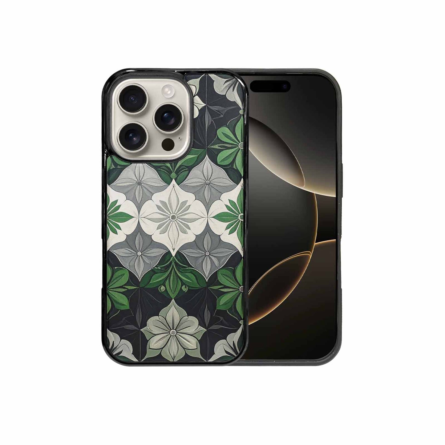 iPhone 16 Pro Case — Aromantic Flag Color Theme Small Rainbow, Unique Phone Case Design