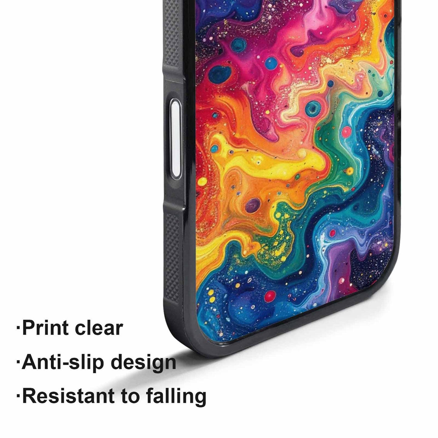iPhone 17 Pro Case — Galaxy Art Colorful Cosmic Dust Galaxy, Custom Printed Phone Case