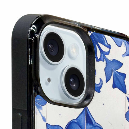 iPhone 15 Case — Mexican Talavera Tile Pattern Floral Geometric, Personalized Phone Case