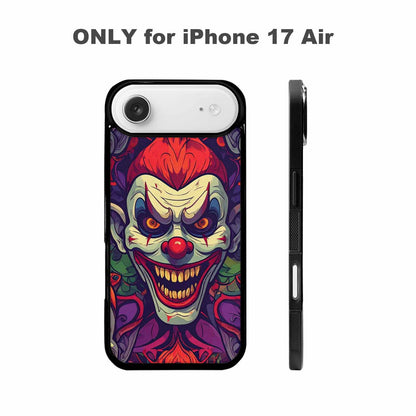 iPhone 17 Air Case — Evil Circus Heads Faces Overlapping Cartoon, Customized Protective Case