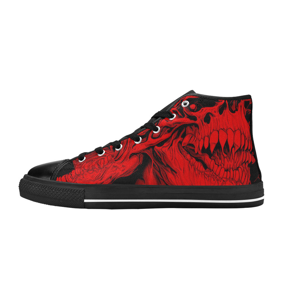 MEN'S Cc Demons Red Men’S High Top Canvas Y2K Custom Sneakers