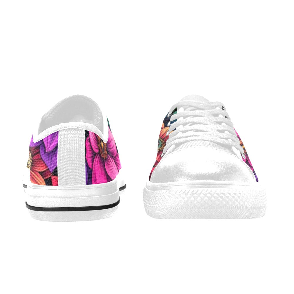 MEN'S Trippy Floral Chaos Low Top Canvas Dreamcore Shoes