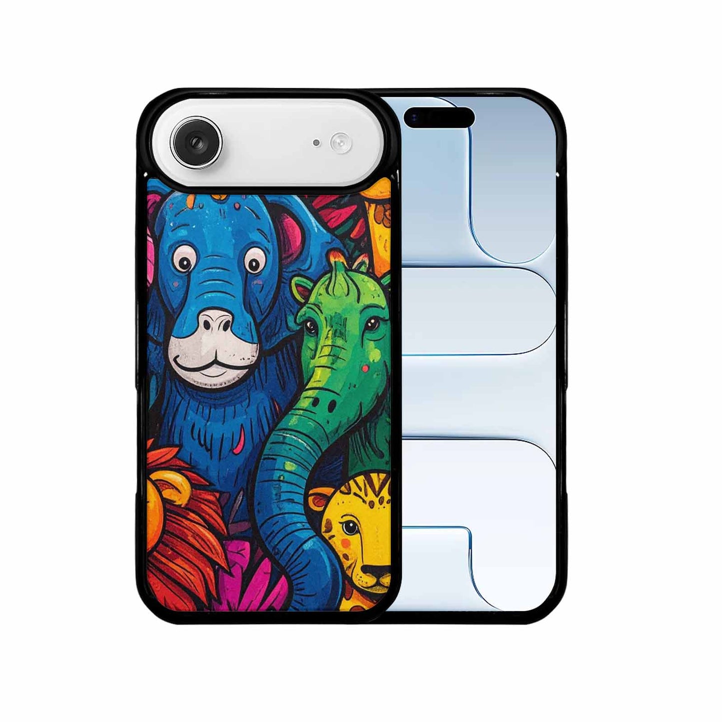 iPhone 17 Air Case — Seamless Tileable Pattern Of Overlapping Cartoon, Custom Phone Case