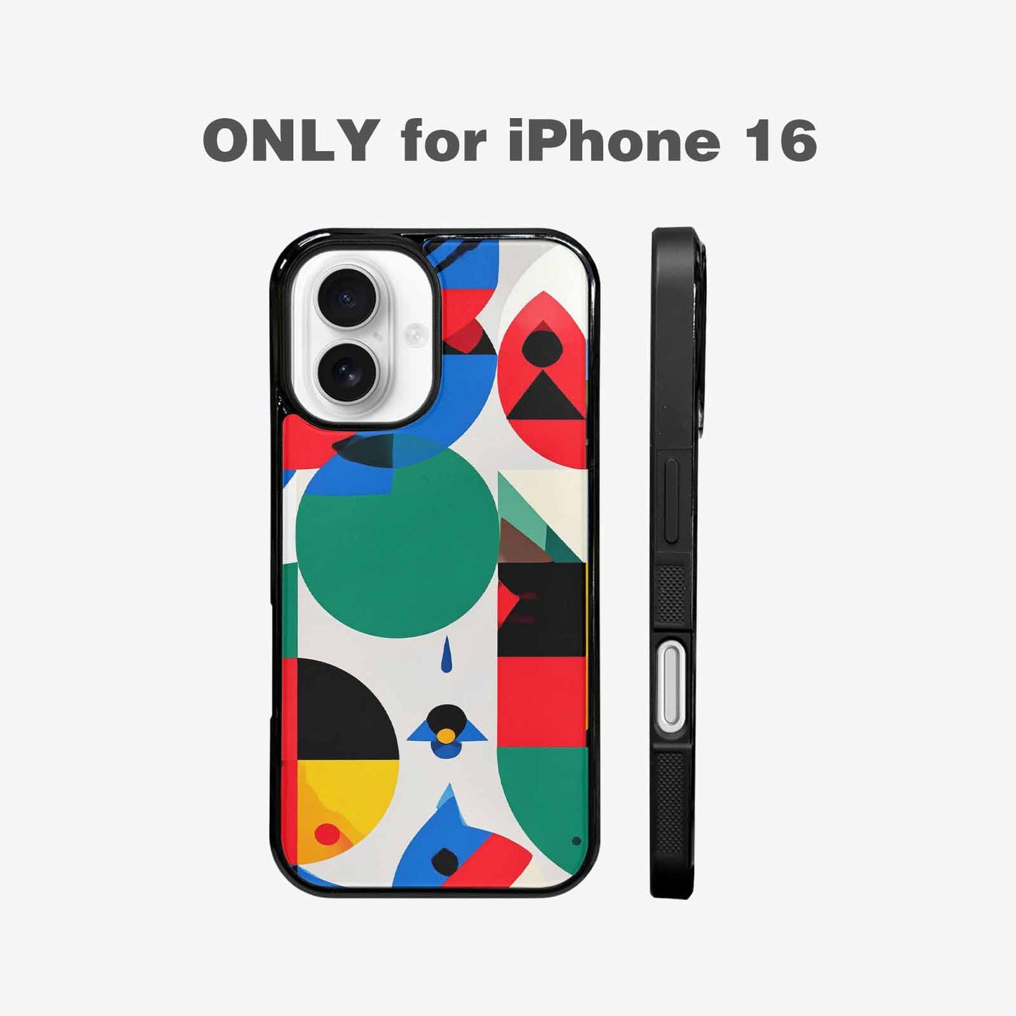 iPhone 16 Case — 1960s Mod Cartoon Art Pattern, Custom Designed Case Cover