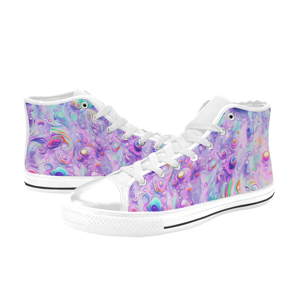 WOMEN'S Cc Acid Bath 10 High Top Canvas Aesthetic Custom Shoes