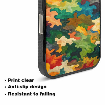 iPhone 16 Pro Max Case — Camo Patches Full Color Vibrant Camo, Custom Printed Phone Case