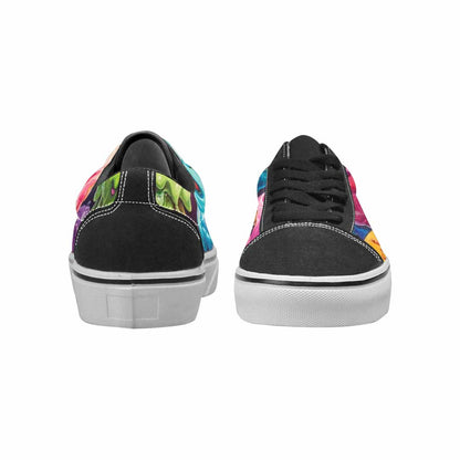 WOMEN'S Melting Ice Cream Monster Lace-Up Canvas Surreal Custom Shoes