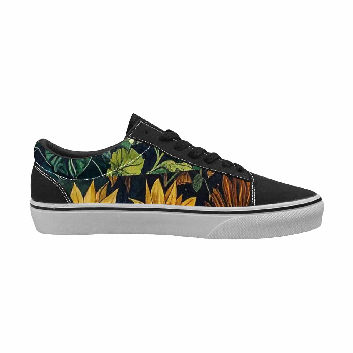 WOMEN'S Sunflower Canvas Lace-Up Dark Academia Custom Shoes