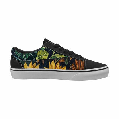 WOMEN'S Sunflower Canvas Lace-Up Dark Academia Custom Shoes