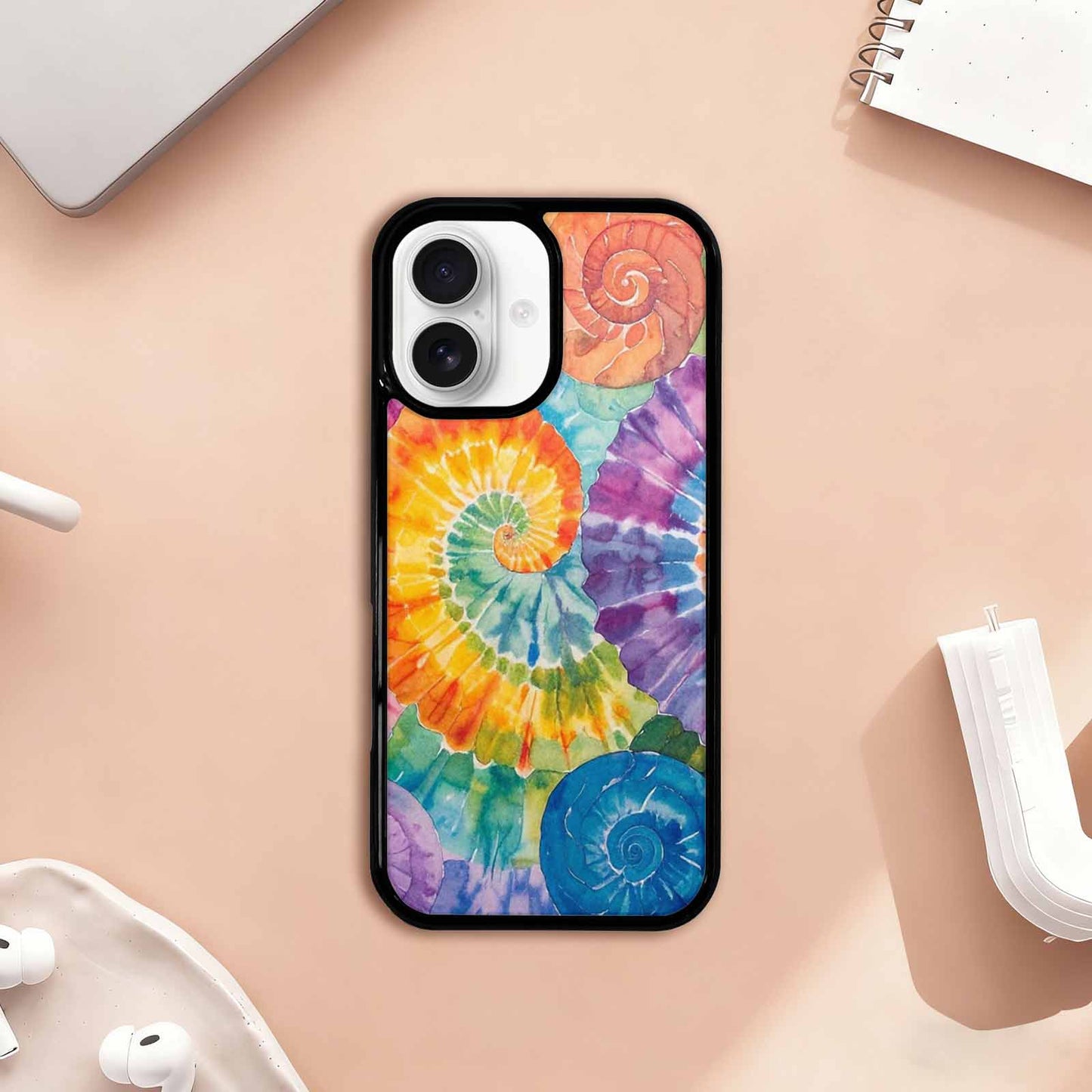 iPhone 17 Case — Tie Dye Swirls Tie Dye Tie, Customized Protective Case