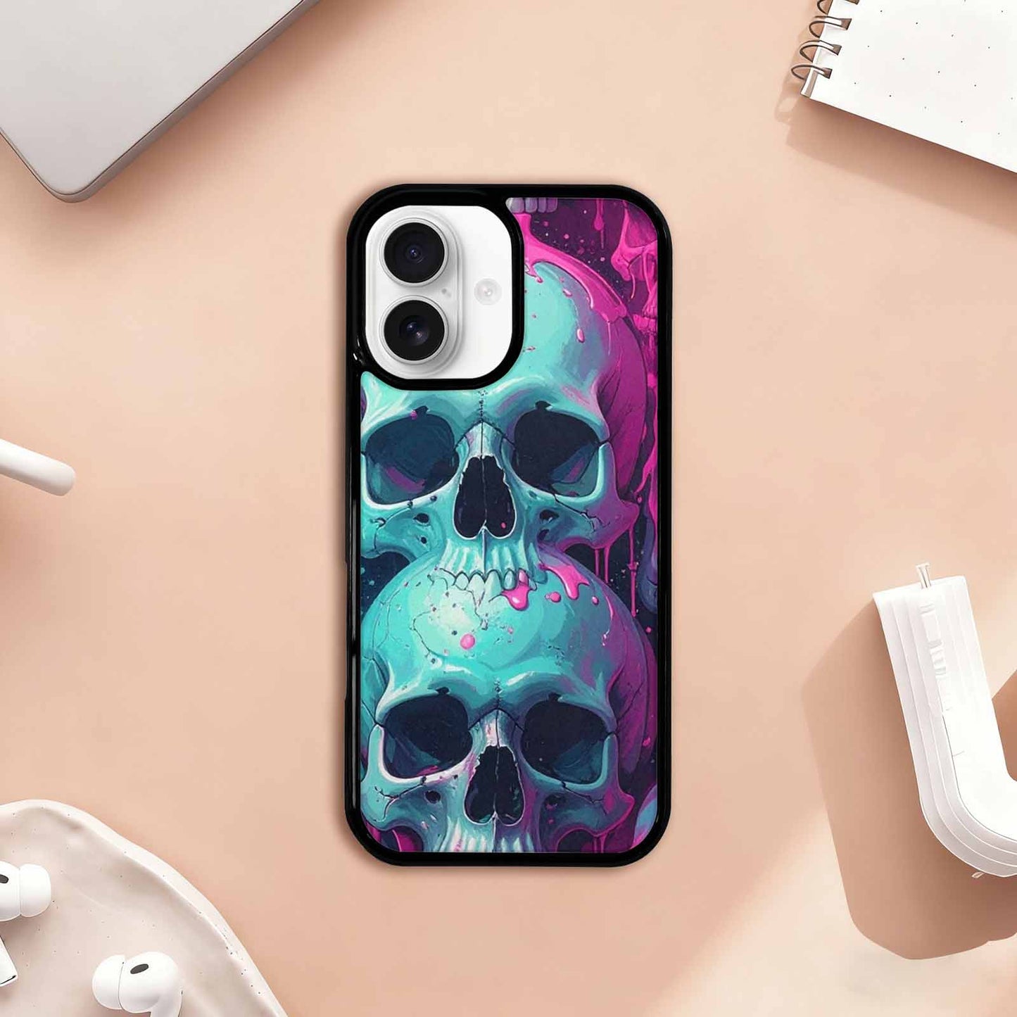 iPhone 17 Case — Thousands Of Skulls Gothic Skulls, Custom Print Case Cover