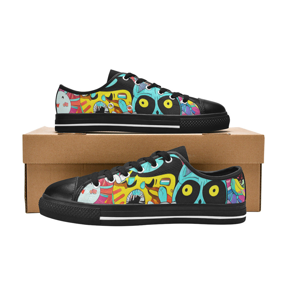 MEN'S Crazy Illustrations 2 Canvas Grunge Sneakers